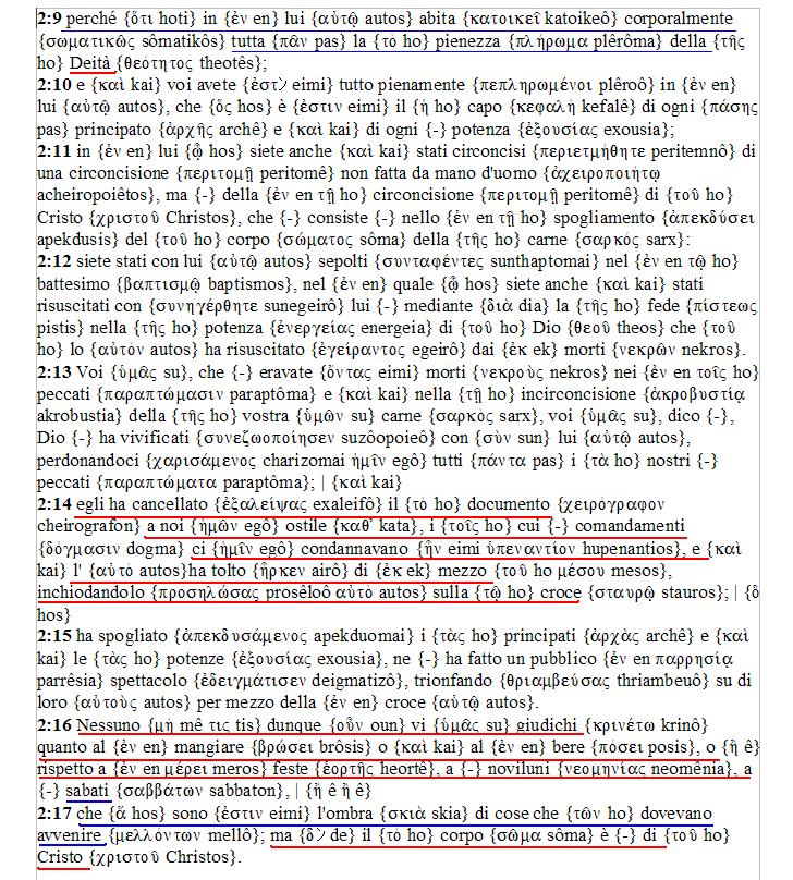Colossesi 2:9-17